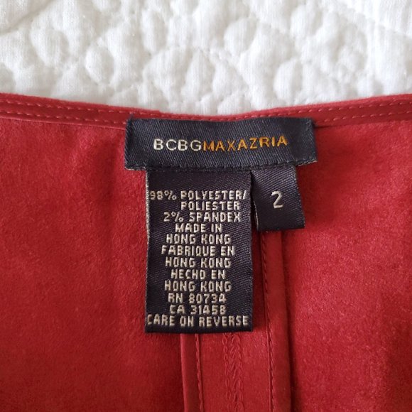 BCBG Red Cowl Neck Dress - Picture 6 of 6